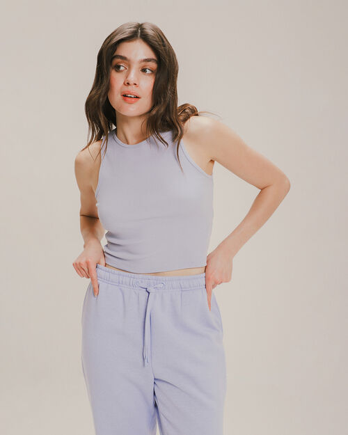 Tank Top Rib Azul